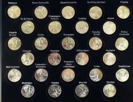 Coffret euros des régions 2012. 27 pièces de 10 