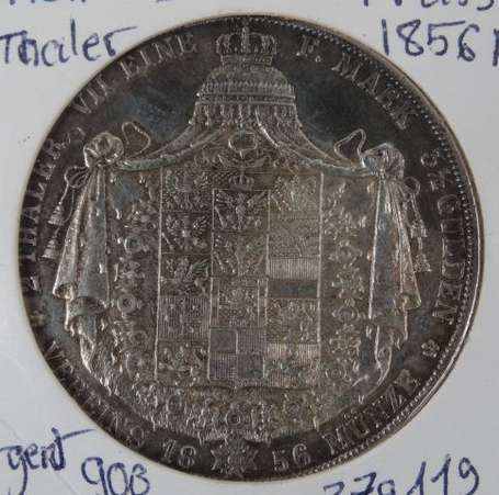 Allemagne (Prusse). 2 Thaler 1856. A Friedrich 