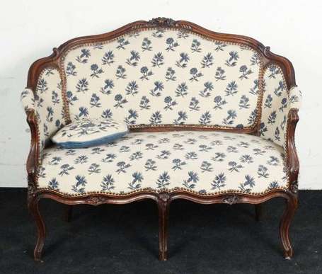 Mobilier de salon composé d'un canapé corbeille, 
