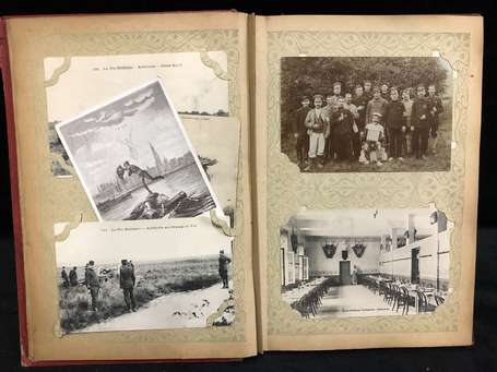 Militaria , Guerre - Album d'environ 100 CPA - 