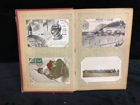 Militaria , Guerre - Album d'environ 100 CPA - 