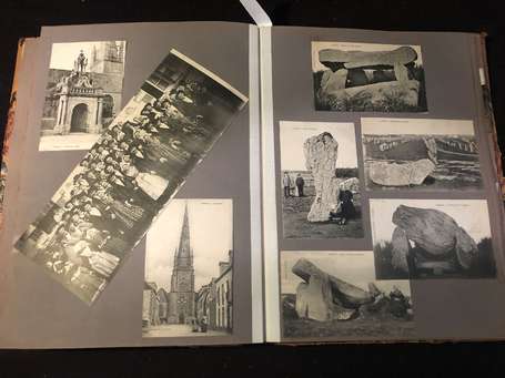 Photo et CPA - Un album souvenir de 34 pages de 