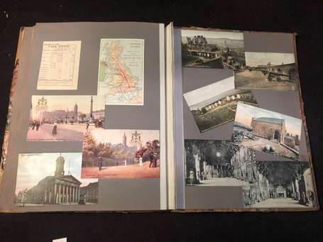 Photo et CPA - Un album souvenir de 34 pages de 