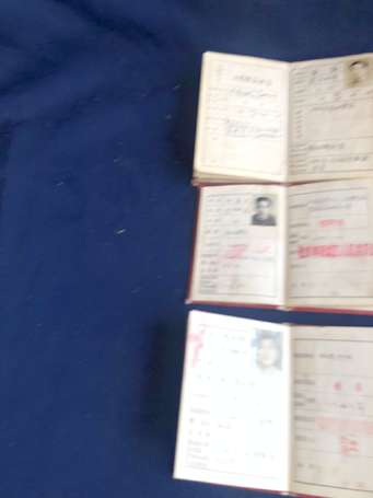 Chine - Ensemble de 3 passeports anciens