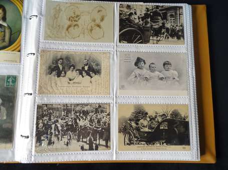 Royauté - Album d'environ 250 CPA et cartes photos