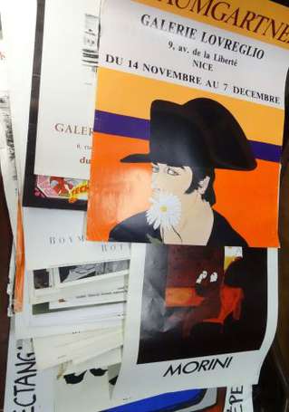 Affiche - important lot d'Affiches de Galerie - 