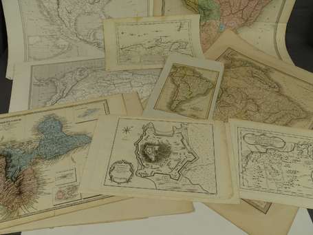 Cartes Géographiques - Amérique - 18 Cartes 