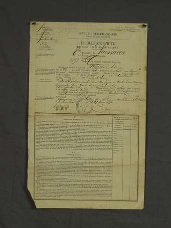 Documents honorifiques Militaires , Civils et 