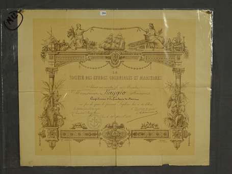 Documents honorifiques Militaires , Civils et 