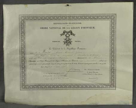 Documents honorifiques Militaires , Civils et 