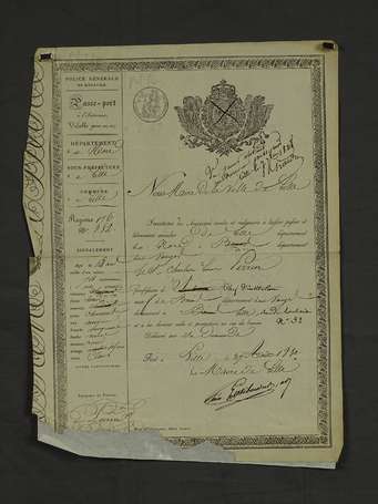 Documents honorifiques Militaires , Civils et 