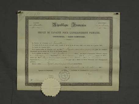 Documents honorifiques Militaires , Civils et 