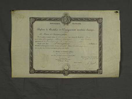 Documents honorifiques Militaires , Civils et 