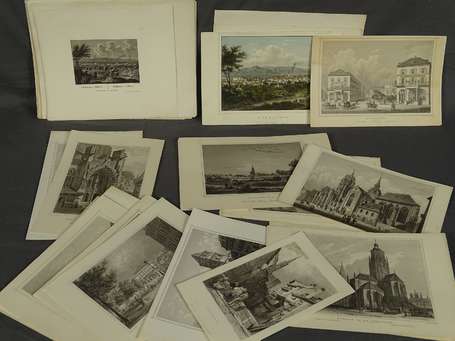 Gravure & Lithographie - Alsace - Ensemble 