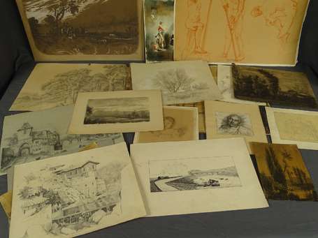 Gravure & Lithographie - Ensemble d4une Trentaine 