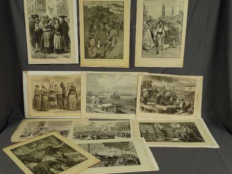 Gravure & Lithographie - Italie - une Dizaines de 