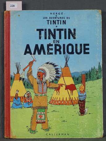 Tintin en Amérique en réédition à 4e plat B21 de 