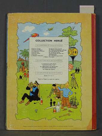 Tintin en Amérique en réédition à 4e plat B21 de 