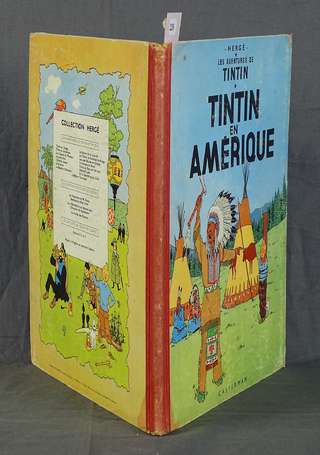 Tintin en Amérique en réédition à 4e plat B21 de 