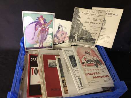 Programmes de Théatre , Opéra et Variétés des 