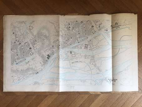 Carte géographique - Nantes 44 - grand plan du 