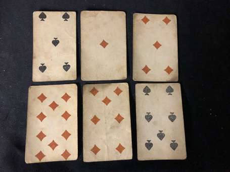 Jeu de cartes curiosa - ensemble de 6 cartes à 