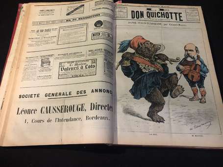 Journal LE DON QUICHOTTE - reliure d'environ 100 