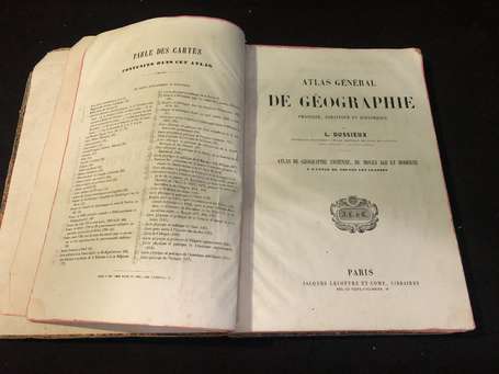 Géographie - Atlas général par L. DUSSIEUX de 1850