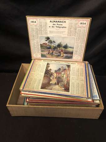 Calendriers Almanach des Postes - Ensemble 