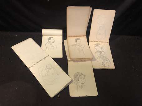 Carnets de dessins - Ensemble de caricatures et 