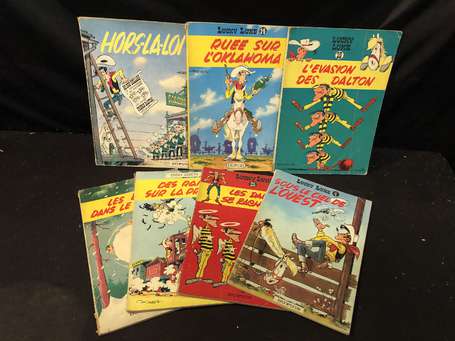 Lucky Luke - 7 albums brochés de Morris , des 