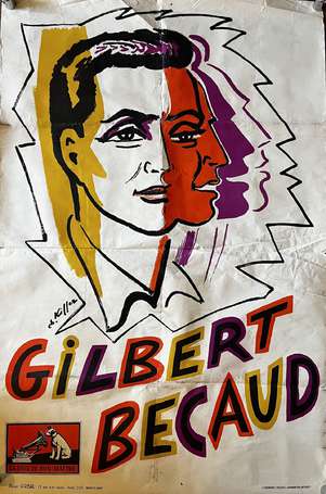 MUSIQUE - « Gilbert BECAUD » - Affiche 