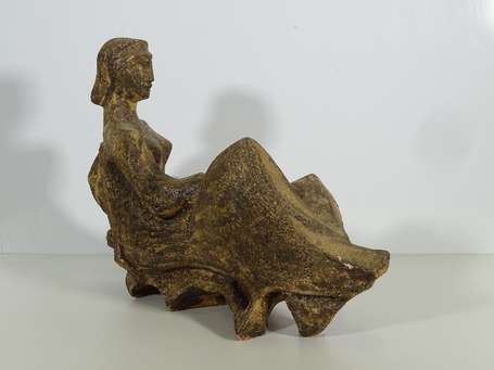 BRETON A. (Xxè siècle) - Femme alanguie. Sculpture
