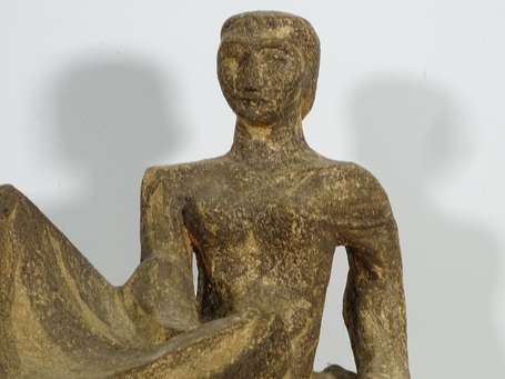BRETON A. (Xxè siècle) - Femme alanguie. Sculpture