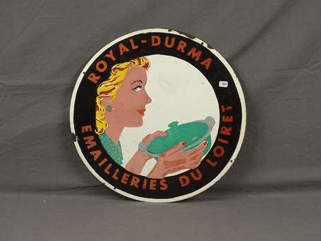 ROYAL-DURMA /ÉMAILLERIE DU LOIRET : Plaque 