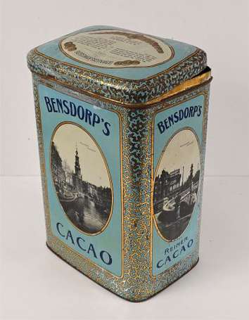 CACAO BENSDORP'S : Importante et rare Boîte de 