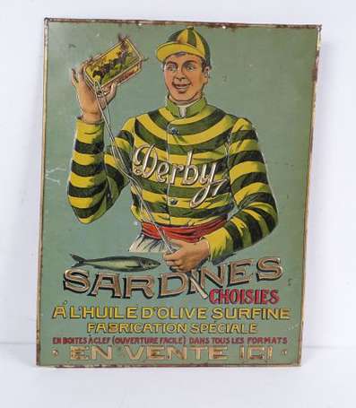 DERBY Sardines : Tôle lithographiée et embossée 