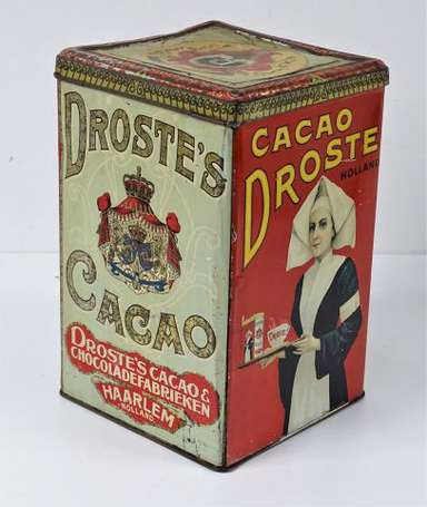 DROSTE Cacao : Boîte en tôle lithographiée de 