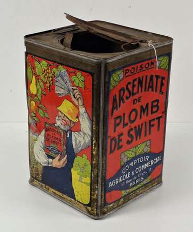 ARSENIATE DE PLOMB DE SWIFT : Grande boîte en tôle