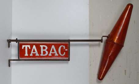 TABAC : Enseigne de débitant des années 30 : 