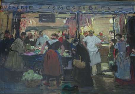 SIMON Lucien (1861-1945) - Etal de boucher. 