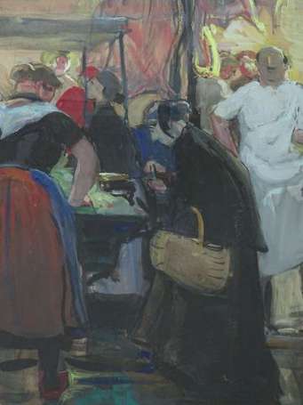SIMON Lucien (1861-1945) - Etal de boucher. 
