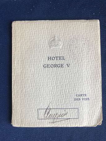 Hôtel Georges V à Paris - Carte des Vins