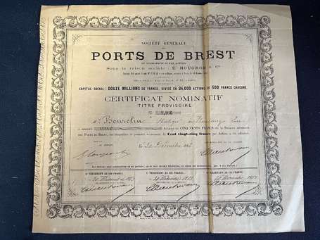 29 - Finistère - Action des Ports de Brest de 1863