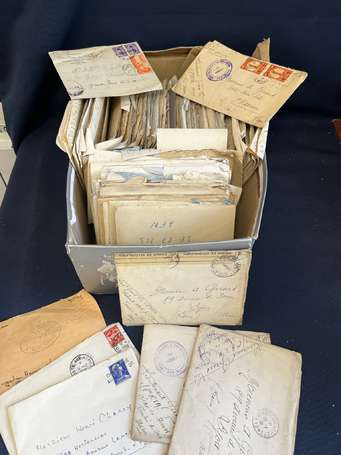 Marcophilie - Une boite de correspondance et 