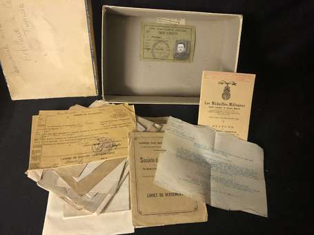 Militaria - ensemble de documents militaires 