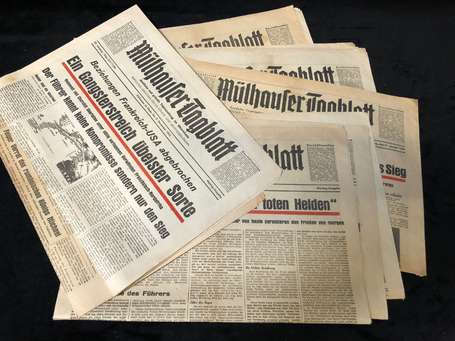 Journal « Mulhauser Tagblatt » - ensemble de 15 