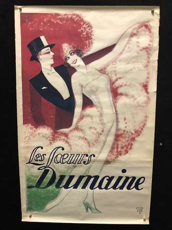 Les Sœurs DUMAINE - affiche lithographiée 