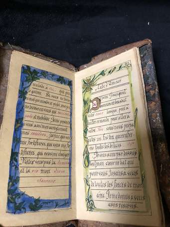 Livret Religieux manuscrit - fait à la main - dont