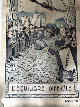 Politique - Grande affiche illustrée par HAS 